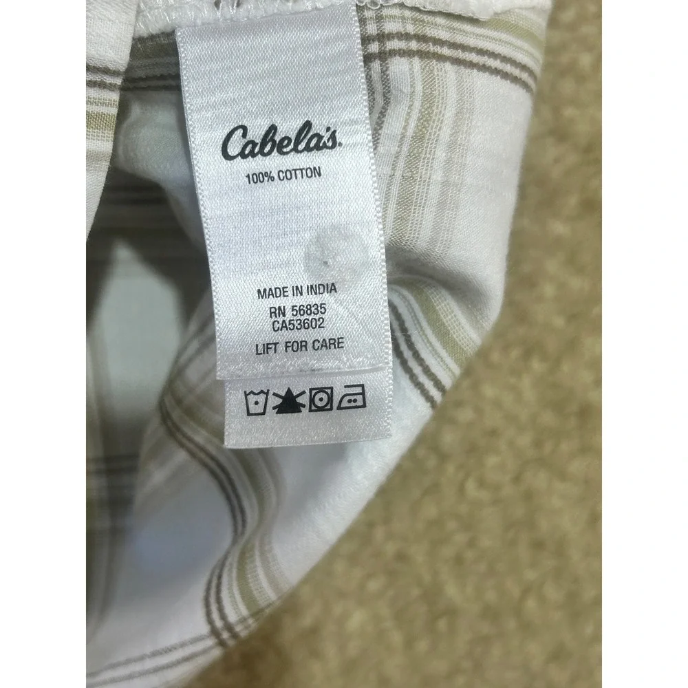 Cabelas Lot of 2 Mens 2XL Reg Plaid Short Sleeve Button‎ Up Shirt Casual Outdoor - Picture 11 of 12